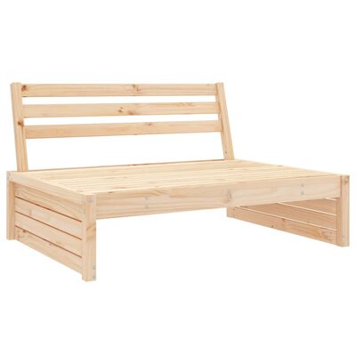 vidaXL Canapé central de jardin 120x80 cm bois de pin massif