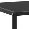 vidaXL Table basse Noir avec verre noir 120x60x35 cm