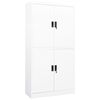 vidaXL Armoire de bureau Blanc 90x40x180 cm Acier
