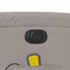 vidaXL Fauteuil inclinable de massage &eacute;lectrique Taupe Tissu