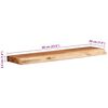 vidaXL &Eacute;tag&egrave;res murales 2 pcs 60x20x3,5 cm bois massif d'acacia
