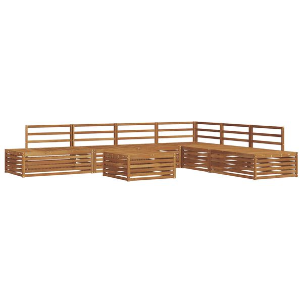 vidaXL Ensemble de canap&eacute;s d'ext&eacute;rieur 7 Pi&egrave;ce Naturel