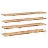 vidaXL &Eacute;tag&egrave;res flottantes 4 pcs 120x30x2 cm acacia massif &agrave; l'huile