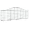 vidaXL Paniers &agrave; gabions arqu&eacute;s 9 pcs 200x30x60/80 cm Fer galvanis&eacute;