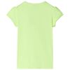 T-shirt enfants jaune n&eacute;on 140