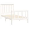 vidaXL Cadre de lit sans matelas blanc 100x200 cm bois de pin massif
