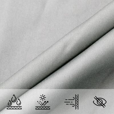 vidaXL Voile d'ombrage gris clair 3x4x4 m 100% polyester oxford