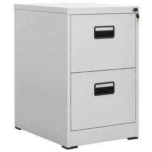 vidaXL Classeur Gris clair 46x62x72,5 cm Acier