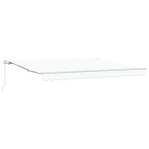 vidaXL Auvent r&eacute;tractable Blanc 400 x 350 x 165 cm