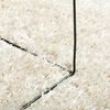 vidaXL Tapis ISTAN &agrave; poils longs aspect brillant cr&egrave;me 140x200 cm