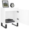 vidaXL Tables de chevet 2 pcs blanc 40x30x50 cm bois d'ing&eacute;nierie
