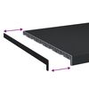 vidaXL Appui de fen&ecirc;tre Anthracite avec grain de bois 80 x 50 x 4,5 cm