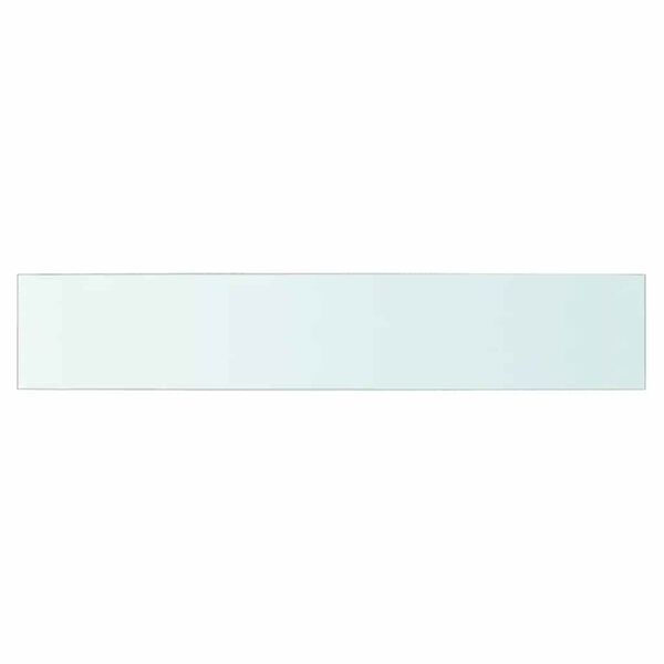 vidaXL Panneaux d'&eacute;tag&egrave;re 2 pcs Verre Transparent 80 x 15 cm