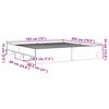 vidaXL Cadre de lit sans matelas sonoma gris 180x200 cm