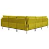 vidaXL Ensemble de canap&eacute;s 5 pcs tissu jaune