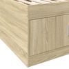 vidaXL Lit de jour avec tiroirs sans matelas ch&ecirc;ne sonoma 90x190 cm