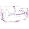 vidaXL Canap&eacute; causeuse cappuccino 110 cm similicuir