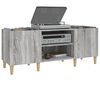 vidaXL Armoire &agrave; disques sonoma gris 121x38x48 cm bois d'ing&eacute;nierie