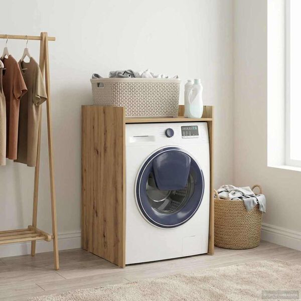 vidaXL Armoire pour machine &agrave; laver Ch&ecirc;ne artisan 67,5 x 62 x 97 cm