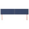 vidaXL T&ecirc;tes de lit Bleu 200x5x78/88 cm Tissu