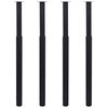 vidaXL Pieds de table t&eacute;lescopiques 4 pcs Noir 710 mm - 1100 mm