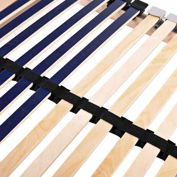 vidaXL Sommier &agrave; lattes Marron 80 x 190 cm Bois de h&ecirc;tre massif