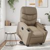 vidaXL Fauteuil inclinable &eacute;lectrique cappuccino similicuir