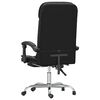 vidaXL Fauteuil de massage inclinable de bureau Noir Similicuir