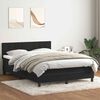 vidaXL Sommier &agrave; lattes de lit avec matelas noir 160x220 cm velours