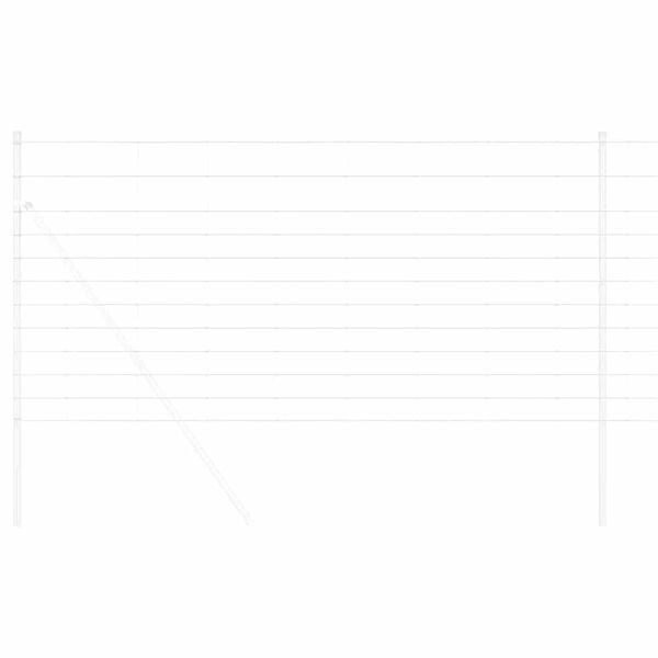 vidaXL Clôture de prairie Argenté 50 x 1,2 m Acier galvanisé