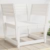 vidaXL Chaise de jardin blanc bois massif de pin