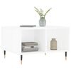 vidaXL Table basse Blanc brillant 60x50x36,5 cm Bois d'ing&eacute;nierie