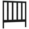 vidaXL Tête de lit Noir 96x4x100 cm Bois massif de pin