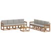vidaXL Ensemble de canap&eacute;s d'ext&eacute;rieur 9 pcs Gris Naturel et Clair