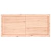 vidaXL Dessus de table bois massif non trait&eacute; bordure assortie