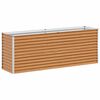vidaXL Jardini&egrave;re sur&eacute;lev&eacute;e Marron Clair 195 x 50 x 68 cm