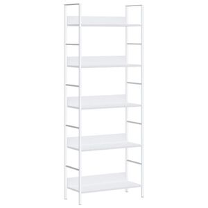 vidaXL Biblioth&egrave;que &agrave; 5 niveaux noir 60x27,6x158,5cm bois d'ing&eacute;nierie