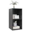 vidaXL Meuble TV mural Gris 37x37x72 cm Bois d&rsquo;ing&eacute;nierie