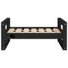 vidaXL Lit pour chien Noir 65,5x50,5x28 cm Bois de pin solide