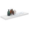 vidaXL &Eacute;tag&egrave;re murale flottante 4 pcs Blanc brillant 80x23,5x3,8cm MDF