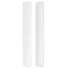 vidaXL T&ecirc;te de lit avec oreilles Blanc 203x16x118/128 cm Similicuir