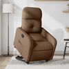 vidaXL Fauteuil inclinable &eacute;lectrique marron tissu