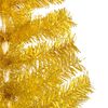 vidaXL Arbre de No&euml;l artificiel pr&eacute;-&eacute;clair&eacute; et boules dor&eacute; 180 cm PET