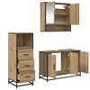 vidaXL Ensemble de mobilier de salle de bain 3 pcs Ch&ecirc;ne artisanal