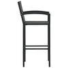 vidaXL Ensemble de bar d'ext&eacute;rieur 3 pcs accoudoir R&eacute;sine tress&eacute;e Noir