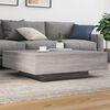 vidaXL Table basse sonoma gris 100x100x31 cm bois d'ing&eacute;nierie