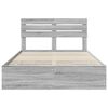 vidaXL Cadre de lit Gris Sonoma 150 x 200 cm Bois Ing&eacute;nierie