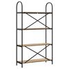 vidaXL &Eacute;tag&egrave;re Ch&ecirc;ne artisanal 80 x 30 x 146 cm Bois d'ing&eacute;nierie