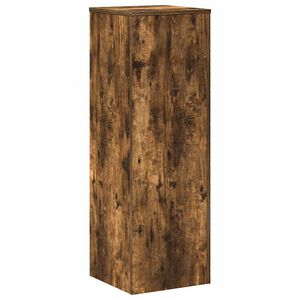 vidaXL Support pour plantes ch&ecirc;ne fum&eacute; 33x33x100 cm bois d'ing&eacute;nierie