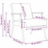 vidaXL fauteuil Noir 59 x 75 x 78 cm tissu